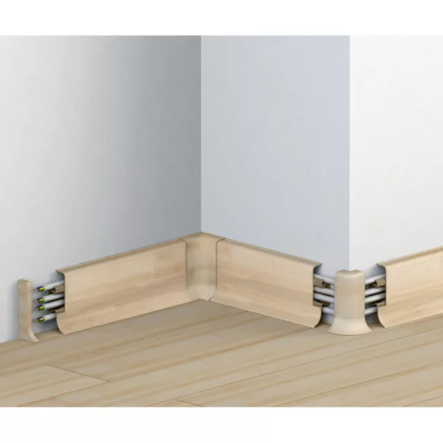 PVC padlószegély 50 mm-es 10556 - 1595 Fehér juhar - 2,5m
