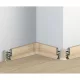 PVC padlószegély 50 mm-es 10556 - 1595 Fehér juhar - 2,5m