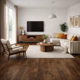   tekercses vinyl padló, PVC -  barna fa mintás Bern 845 Gran 4 m