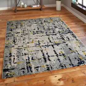 Capri szőnyeg 210va 118 Fekete/Kék 80x150 cm