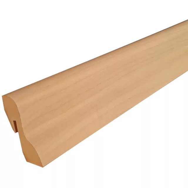 MDF padlószegély 40 mm-es D profil - 220 kanadai juhar - 2,6m