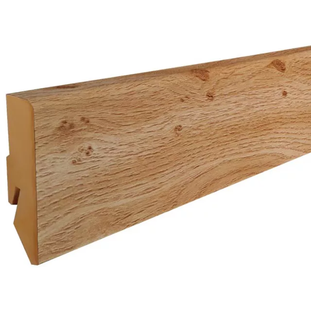 MDF padlószegély 60 mm-es M61 profil - 046 csomós tölgy - 2,6m