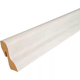   MDF padlószegély 40 mm-es D profil - 374 fehér kőris - 2,6m