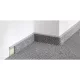 PVC padlószegély 55 mm-es 42222, behúzható - világosszürke - 2,5m - szőnyegekhez