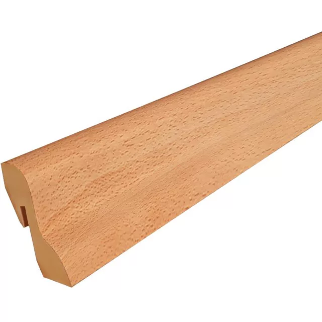 MDF padlószegély 40 mm-es D profil - 145 mézes bükk - 2,6m