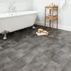 tekercses vinyl padló, PVC -  szürke kő mintás Bern 395 4 m