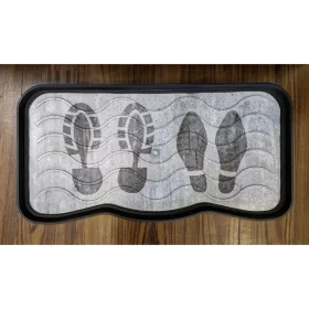   Eco Trend Boot Tray cipőtartó tálca Footprints - 38 x75 cm