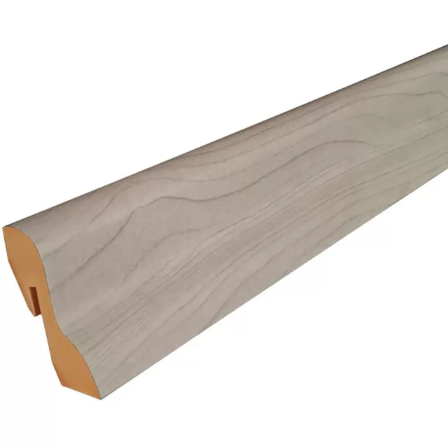 MDF padlószegély 40 mm-es D profil - 363 szürke juhar - 2,6m