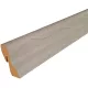 MDF padlószegély 40 mm-es D profil - 363 szürke juhar - 2,6m