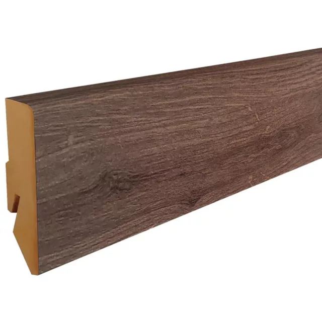 MDF padlószegély 60 mm-es M61 profil - 154 rusztikus tölgy - 2,6m