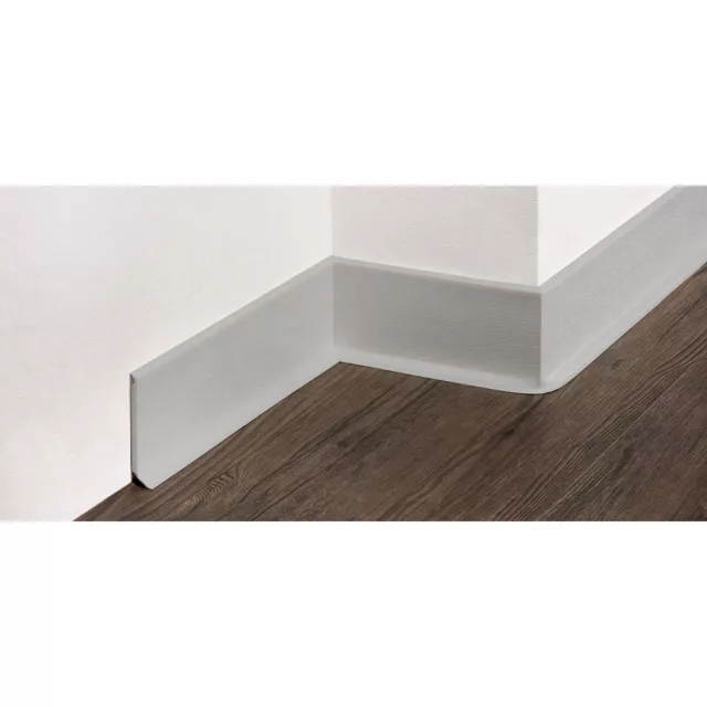 PVC padlószegély 62 mm-es 25560, habosított - világosszürke - 2,5m