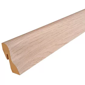   MDF padlószegély 40 mm-es D profil - 060 gyöngyház tölgy - 2,6m