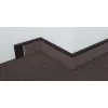 PVC padlószegély 55 mm-es 42222, behúzható - fekete - 2,5m - szőnyegekhez