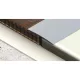 Aluminium 100 mm-es íves burkolatváltó profil - 91002 - ezüst - 1m - öntapadós