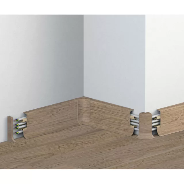 PVC padlószegély 50 mm-es 10556 - 0084 Fekete tölgy - 2,5m