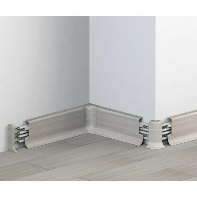 PVC padlószegély 50 mm-es 10556 - 1596 Ezüst kőris - 2,5m