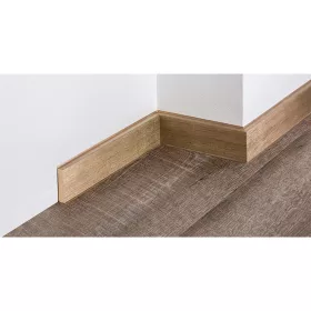 PVC padlószegély 60mm-es, tömör - arany - 2,5m