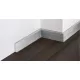 PVC padlószegély 60mm-es, tömör - alu - 2,5m