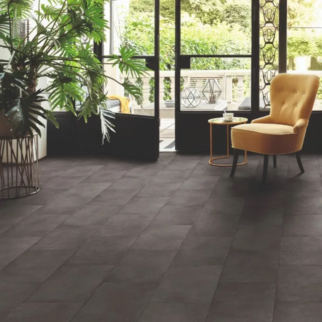tekercses vinyl padló, PVC -  szürke kő mintás Footex 595 2 m