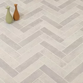   tekercses vinyl padló, PVC -  világosbarna csempe mintás Bern 295 Bru 3 m