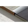 Aluminium 40 mm-es íves burkolatváltó profil - 70902 - ezüst - 0,9m - öntapadós