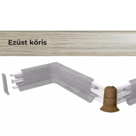   Külső sarokelem 10556 PVC padlószegélyhez 22991 2db/csomag - 1596 Ezüst kőris