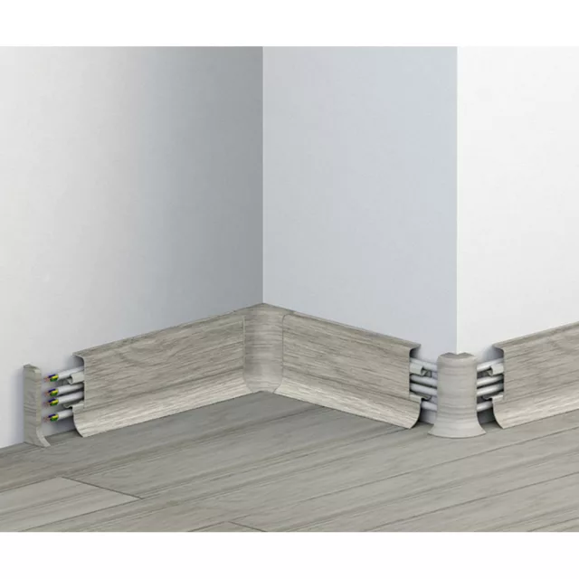 PVC padlószegély 50 mm-es 10556 - 4544 Kaukázusi tölgy - 2,5m