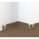 PVC padlószegély 50 mm-es 10556 - 4543 Makadámdió - 2,5m