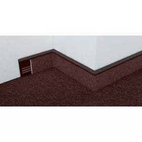   PVC padlószegély 55 mm-es 42222, behúzható - barna - 2,5m - szőnyegekhez