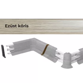   Toldó elem 10556 PVC padlószegélyhez 22992 2db/csomag - 1596 Ezüst kőris