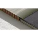 Aluminium 60 mm-es íves burkolatváltó profil - 01007 - pezsgő - 1m - öntapadós