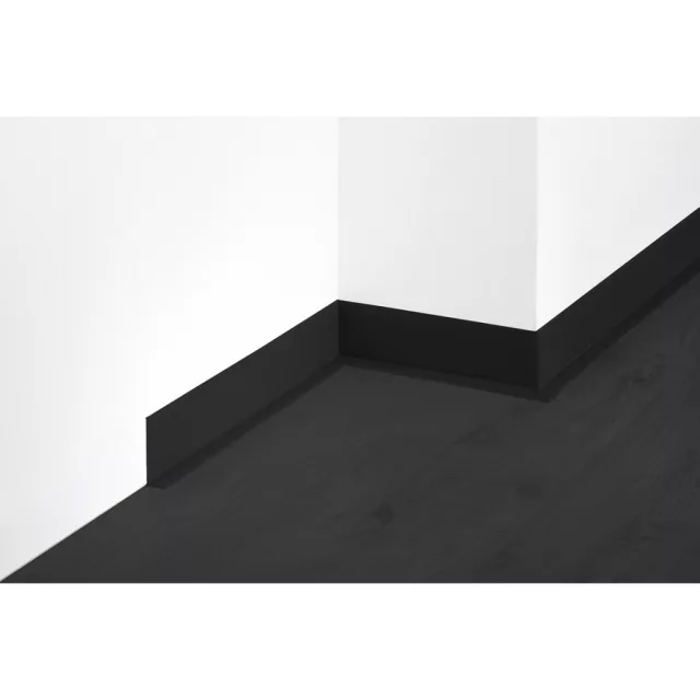 PVC padlószegély 45x15 mm-es, lágy ECO - fekete