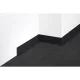 PVC padlószegély 45x15 mm-es, lágy ECO - fekete