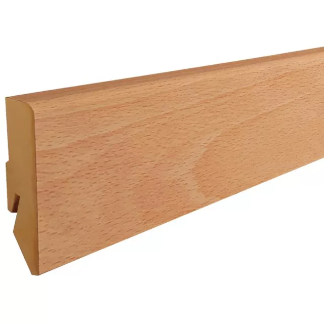 MDF padlószegély 60 mm-es M61 profil - 145 mézes bükk - 2,6m