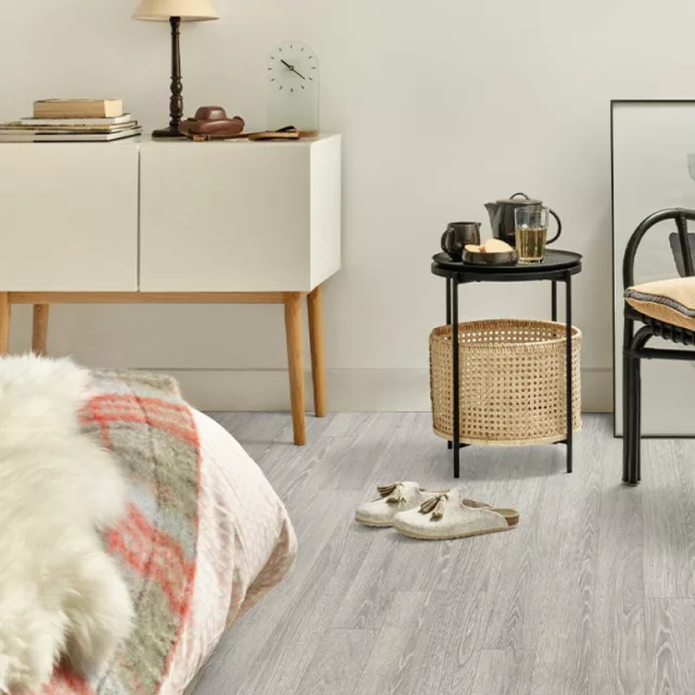 tekercses vinyl padló, PVC -  szürke fa mintás Bern 285 4 m