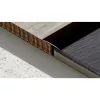 Aluminium 32 mm-es íves burkolatváltó profil - 62706 - bronz - 2,7m - öntapadós