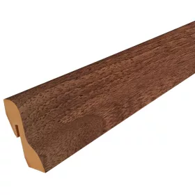 MDF padlószegély 40 mm-es D profil - 640 mogyoró - 2,6m