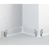 PVC padlószegély 50 mm-es 10556 - 0101 Fehér - 2,5m