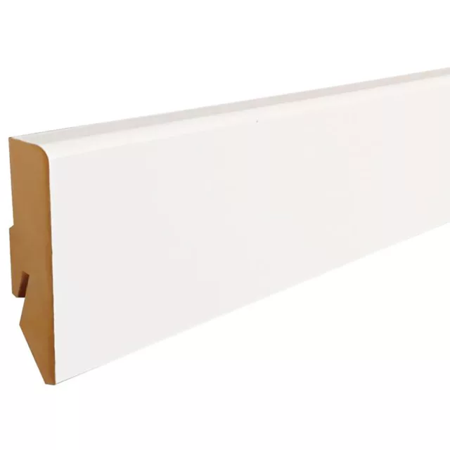 MDF padlószegély 60 mm-es M61 profil - 924 fehér - 2,6m