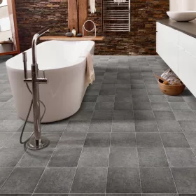   tekercses vinyl padló, PVC -  szürke kő mintás Bern 795 4 m