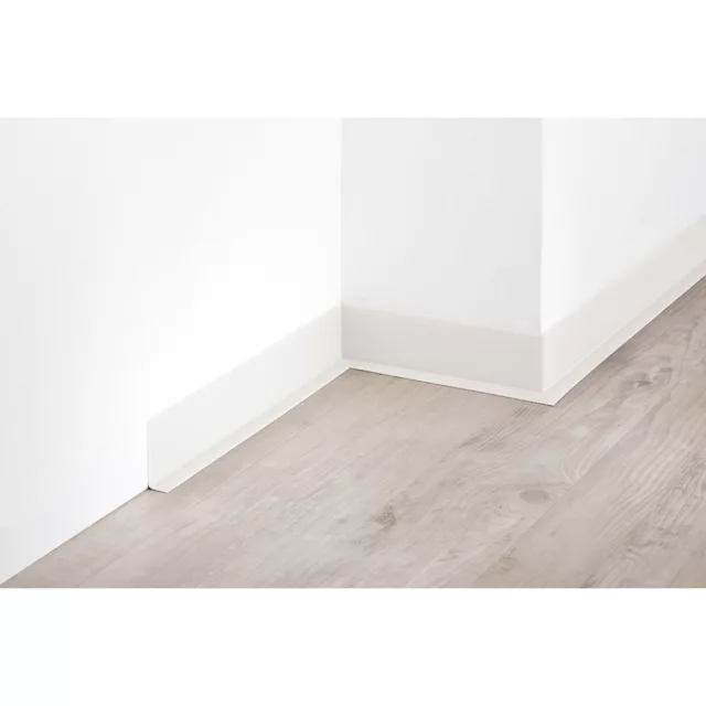 PVC padlószegély 50x15mm-es, lágy - fehér - 5m - öntapadós