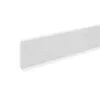 PVC padlószegély 62 mm-es 25560, habosított - fehér - 2,5m