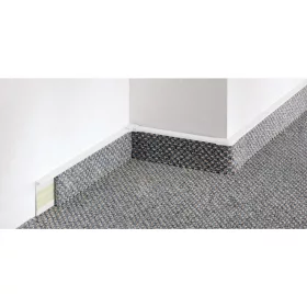   PVC padlószegély 55 mm-es 42222, behúzható - fehér - 2,5m - szőnyegekhez