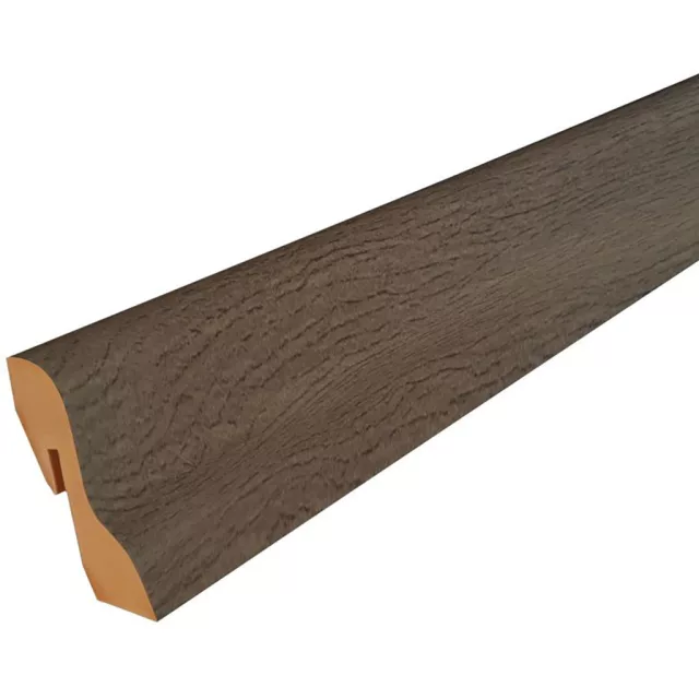 MDF padlószegély 40 mm-es D profil - 535 barna tölgy - 2,6m