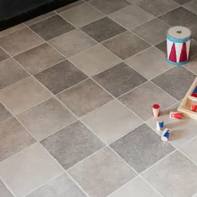   tekercses vinyl padló, PVC -  világosbarna kő mintás Bern 295D 3 m
