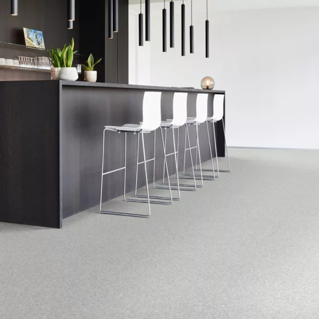 tekercses vinyl padló, PVC -  szürke szórt kő mintás Viro 599 4 m