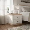 Pontinoo éjjeliszekrény - fehér/riva tölgy/fehér