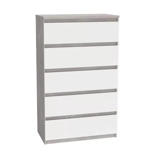 Manchester komód - CHLK45-C963 - beton/fehér