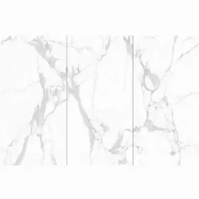   Falpanel, márvány mintával, végteleníthető, bambuszrost, 280x122 cm - Carrara Silver