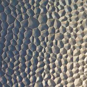 Falpanel, dombornyomott, PVC, 280x120 cm - Soft Brass
